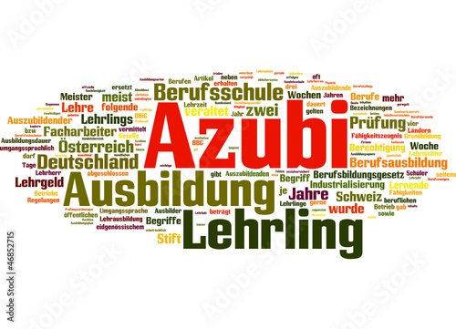 Vector: Azubi (Auszubildender, Lehrling) Azubi (Auszubildender, Lehrling)