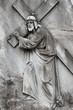 Christ Carrying the Cross - antique relief