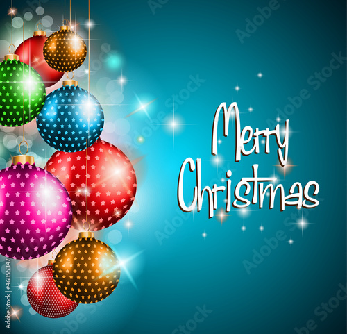 Vector: Merry Christmas flyer with glitter background Merry Christmas flyer with glitter background