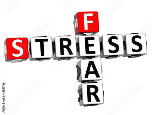 Illustration: 3D Fear Stress Crossword 3D Fear Stress Crossword