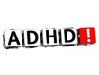 3D ADHD Button Click Here Block Text