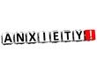 3D Anxiety Button Click Here Block Text