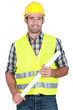 Engineer in a reflective vest