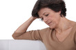 Mature woman reading