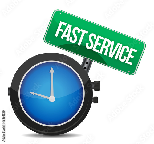 Illustration: fast service concept fast service concept