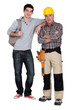 A handyman and his trainee.