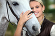 Woman and horse