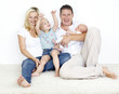 glückliche familie
