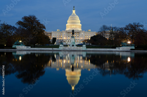 Photo: View on Capitol in Washington DC on dusk View on Capitol in Washington DC on dusk