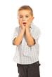 Amazed  child boy