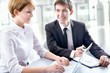 Young business people. Teamwork.