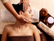 Woman having massage in the spa salon