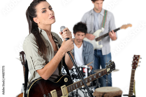 Photo: Female vocalist in a band Female vocalist in a band