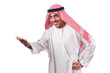 Young arab isolated on the white