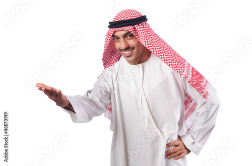 Photo: Young arab isolated on the white Young arab isolated on the white