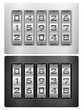 Vector: combination lock icon combination lock icon