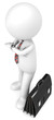Illustration: Time is Money.3D little human character the Business Man. Time is Money.3D little human character the Business Man.