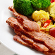 Scrambled eggs with bacon