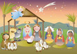 piccolo presepe colori vivaci