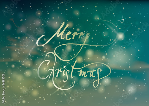 Vector: MERRY CHRISTMAS card / Retro snowy background MERRY CHRISTMAS card / Retro snowy background