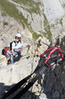 climbing on Via Ferrata