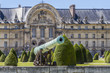 Napoleonic artillery gun near Les Invalides, Paris, France