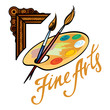 Fine Arts frame palette picture oil paint brush