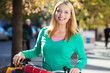 Woman on bike