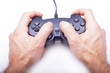 gamepad in hands