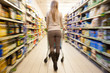 Shopping at the supermarket