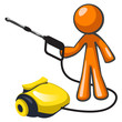 Orange Man Pressure Washer