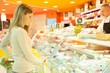 Shopping at the supermarket