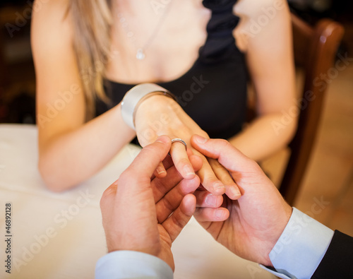 Photo: Couple in a restaurant Couple in a restaurant