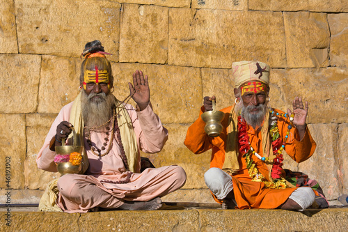 Photo: Indian sadhu (holy man). Jaisalmer, Rajasthan, India. Indian sadhu (holy man). Jaisalmer, Rajasthan, India.