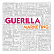 Business word cloud for business and finance concept, Guerilla m