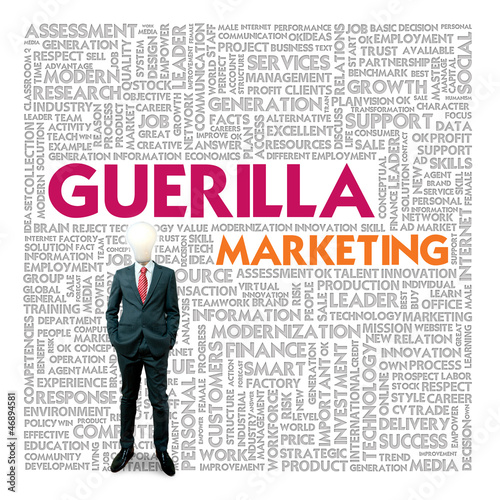 Illustration: Business word cloud for business and finance concept, Guerilla m Business word cloud for business and finance concept, Guerilla m