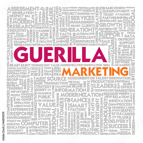Illustration: Business word cloud for business and finance concept, Guerilla m Business word cloud for business and finance concept, Guerilla m