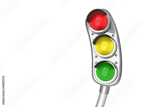 Illustration: Funny twisted traffic lights Funny twisted traffic lights