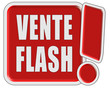 !-Schild rot quad VENTE FLASH