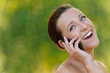 young woman talking on mobile phone