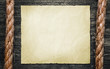 Old Paper on Wood Texture Background