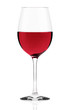 Red wine glass isolated