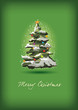 Vektor: Christmas tree card Christmas tree card