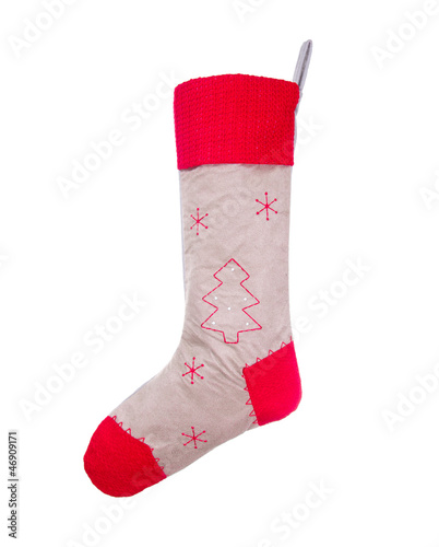 Photo: Nikolausstrumpf auf weiß Nikolausstrumpf auf weiß