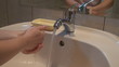 Washing the hands