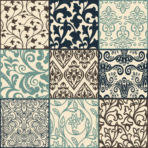 Vector: Bright floral seamless pattern Bright floral seamless pattern