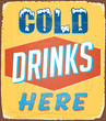 Vintage tin sign - Vector EPS10. Grunge effects can be removed