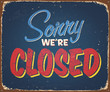 Vintage Metal Sign - Vector - Grunge effects can be removed