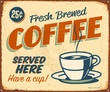 Vintage Metal Sign - Vector - Grunge effects can be removed