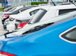 row of cars